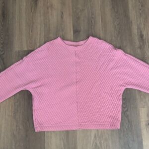 a new day Pink Textured Pullover